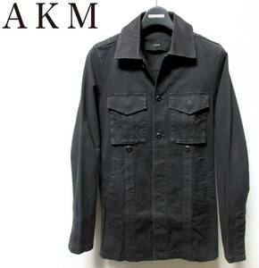 定価39,900円 AKM S085 MODERN german reserch ブラック ジャーマンミリタリーシャツ