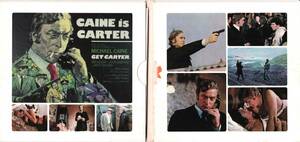 *GET CARTER(*..*.. person )(O.S.T)/ROY BUDD*71 year public. crime suspense movie. abrasion ring . soundtrack large name record *CD2 sheets set. rare paper jacket specification 