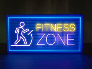 フィットネス ダイエット スポーツ ヨガ 運動 ジム 健康 体操 店舗 自宅 看板 ライト テーブル カウンター 置物 LED 電光看板 電飾看板
