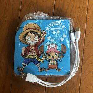 ワンピース モバイルバッテリー スマホリング ONEPIECE チョッパー ルフィ 当選品 日本ハムの画像1