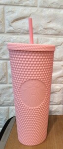 [ free shipping ] Starbucks tumbler pink 24OZ Bling TOGO complete sale goods Taiwan abroad start ba rare studs straw attaching cold cup 