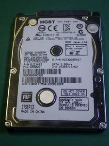 Hitachi 2.5インチHDD SATA HTS545032A7E380 320GB 動作確認済(320027)