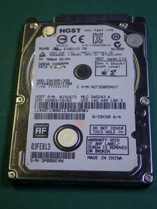 Hitachi 2.5インチHDD SATA HTS545032A7E380 320GB 動作確認済(320029)