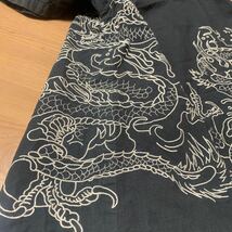 GASBAG 和柄 龍 刺繍 半袖シャツ Sサイズ 140位_画像9