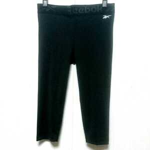 特価/未使用/Reebok/Capri tights/リーボック/レディス/カプリ/タイツ/サイズ=M(JASPO)/胴囲=65~66cm/black