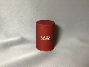 送料無料 カルディ オリジナル キャニスター缶 限定品 KALDI レッド 赤 未使用品 ヤギベェ