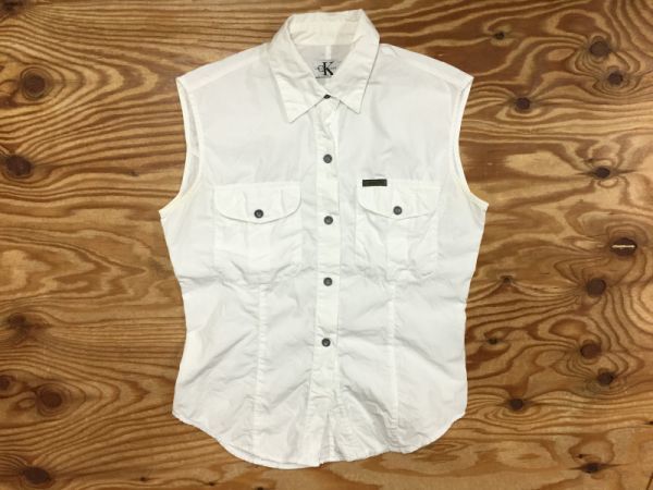 HYKE ハイク 15101 TROPICAL MILITARY TOP ノースリーブシャツ ...