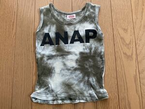 ★ANAPKIDS アナップ ダイダイ柄 ノースリーブ Tシャツ タンクトップ 100 ★