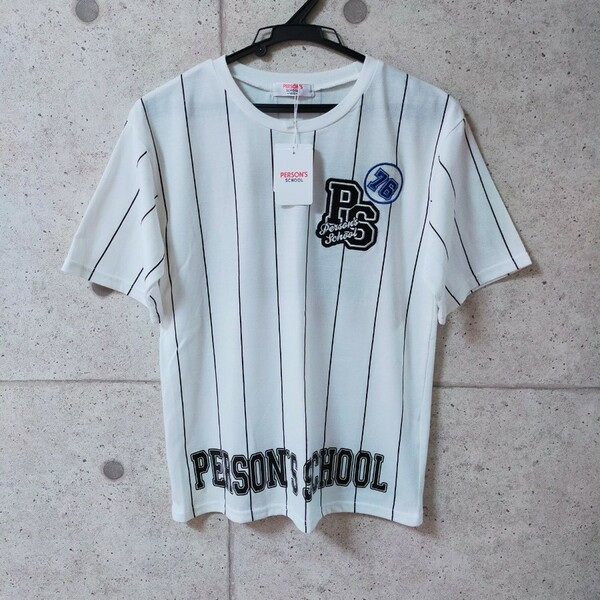 【160】新品！PERSONZ★パーソンズ★半袖★Tシャツ★カットソー★ホワイト