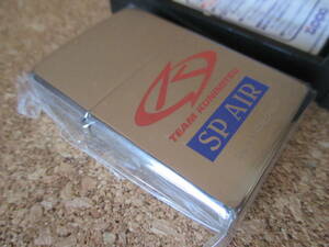 ZIPPO [SP AIR TEAM KUNIMITSU team country light limited goods ]2001 year 4 month manufacture all Japan GT player right SUPER GT oil lighter Zippo - waste version ultra rare unused goods 