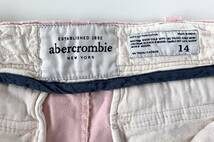 ★送料無料 超美品 Abercrombie&Fitch アバクロンビー&フィッチ ダメージ ショートパンツ サイズ14 ピンク レディース 女性用 本物_画像4