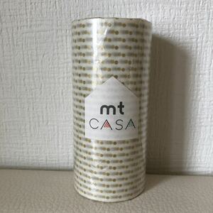 新品 未開封 mt CASA ドットS 金 ゴールド 水玉 100mm×10m カモ井 送料300円～