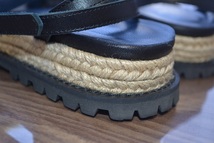 sacai サカイ Sheepskin Mouton Sandal シープスキン レザー ムートンサンダル 37 未使用 希少カラー 23.5cm相当_画像5