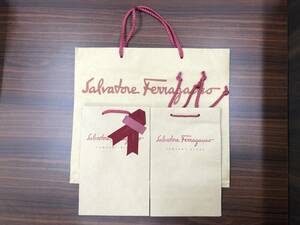 [shopa-] Salvatore Ferragamo/ Salvatore Ferragamo. paper bag 3 point set 