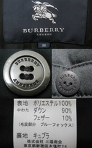 新品 同様 BURBERRY LONDON 定価23万 最高級 ファー付 ダウン コート 38 トレンチ 黒 レザー ジャケット チェック柄 バーバリー ロンドン_画像5