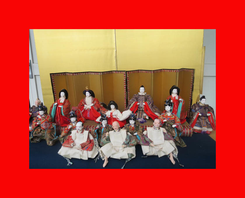 : [Museo de Muñecas] 15 Muñecas Hina N118 Muñecas Hina, Herramientas Hina, Palacio Hina. maki hina, estación, Evento anual, festival de muñecas, muñeca hina