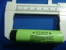 B,18650型　リチウム充電池　1本　松下　Panasonic NCR18650B 3400mAh_画像3