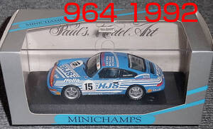 1/43 ポルシェ 911 カレラカップ HJS 青白 15号1992 PORSCHE 964