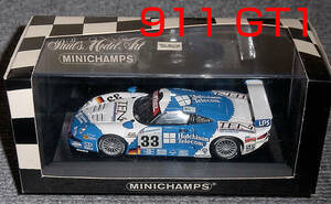 1/43 ポルシェ 911 GT1 33号 青白 ラミー ルマン24 1997 PORSCHE