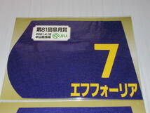 匿名送料無料 ☆第81回 皐月賞 エフフォーリア タイトルホルダー ステラヴェローチェ ミニゼッケン 3枚セット JRA 中山競馬場 限定 即決！_画像2
