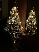 クリスマスツリー LED ファイバーツリー カラフルに変色　約120cm 直径約50cm アダプター　付き　ビンテージ　希少価値_画像5