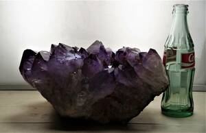 アメジスト原石7.3㎏　ブラジル産紫水晶　クラスター水晶　即決送料込み