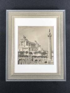  antique monochrome photo graph jpy pillar Europe construction 