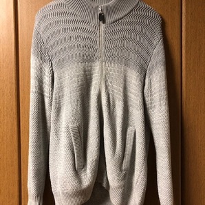 【 TAKEO KIKUCHI 】 タケオキクチ メンズ ニット ジップジャケット ブルゾン 2 グレー