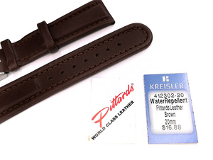 【KREISLER】 20mm 腕時計ベルト 本革 メンズウォッチレザーベルト 男性用時計バンド ヴィンテージ/ビンテージ　クライスラー　MB1029