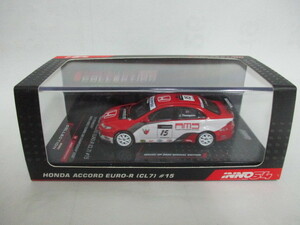 即決 INNO イノ マカオGP限定 1/64 Nテクノロジー ホンダ アコード ユーロR （CL7） 2008年WTCC マカオ №15 ジェームス・トンプソン