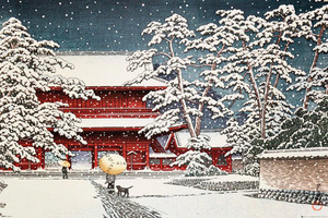 ■『川瀬巴水/雪の増上寺』のポスター■