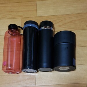 ステンレスボトル 真空 水筒 0.5ml 3個 スープジャー1個