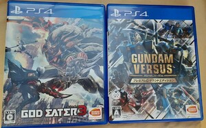 PS4ゴッドイーター3+ガンダムバーサスプレミアムGサウンドエディション動作確認済み 送料無料
