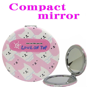 コンパクトミラー (207) 手鏡　等倍鏡/拡大鏡２倍率