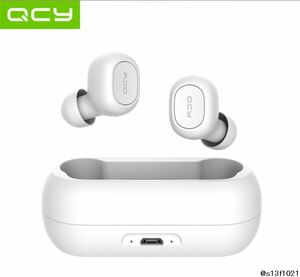 【送料無料】コスパ◎ QcyT1C Bluetoothワイヤレスイヤホン ホワイト