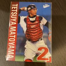 近鉄バファローズ　球場配布カード　２００３年　的山哲也２　非売品　レア　勇気と感動を、大阪に！_画像1