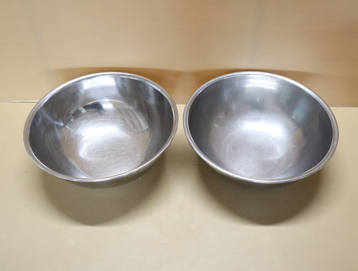 E9 ☆ステンレスボウル☆36㎝ 2枚セット業務用店舗厨房用品| JChere