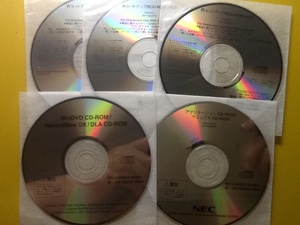 NEC VA93J/GL for recovery CD @ unused 5 sheets set @ WindowsXP TabletPC