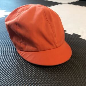 帽子 オレンジ×白