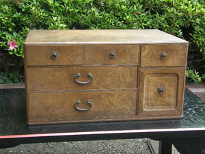  Edo finger thing dresser small drawer case small chest of drawers total mulberry inside .⑥