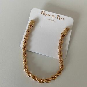 Gold twist bracelet- ゴールドツイストブレスレット