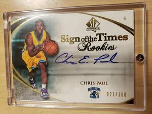 サイン 2005 -06 UD Sign of the Times CHRIS PAUL RC Auto / クリス ポール Autograph 