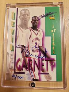 (#21/1000) サイン 1995 -96 Signature Rookie KEVIN GARNETT RC Auto / ケビン ガーネット Autograph 1/1 HOF 2021