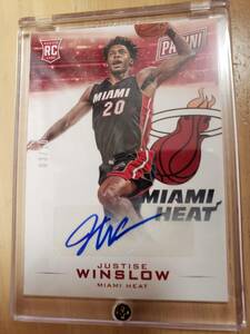 10枚限定 SSP サイン 2015 -16 Panini Black Friday JUSTISE WINSLOW RC Auto (#/10) / ジャスティス ウィンズロー Autograph