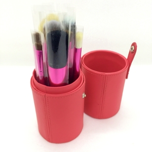 ** make-up brush cosmetics writing brush 12 pcs set case attaching red **