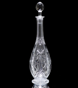 オールド・バカラ (BACCARAT) 1900年頃 超希少モデル 大型デカンタ 37cm カラフェ カラフ デキャンタ 切子 ディアマン ダイヤモンドカット