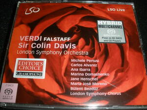 廃盤 SACD ヴェルディ ファルスタッフ コリン・デイヴィス ペトルージ アルヴァレス ロンドン交響楽団 DSD Verdi Falstaff C Davis London