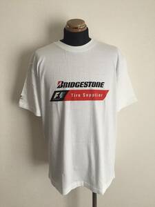 【BRIDGESTONE】Tシャツ L相当 F1サプライヤー AUTO MOTORSPORTSなど ブリヂストンタイヤ 未使用品 