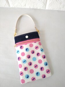 ハンドメイド スマホポーチ