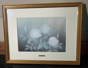 日本画 水彩画 花 薔薇 荒川喜美子